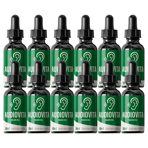 Pacote com 3 frascos de Audiovita